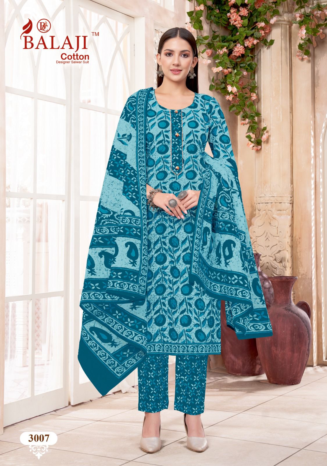 Balaji Battik Art Work Vol 3 Printed Cotton Dress Material Catalog